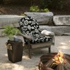 ARDEN Outdoor Plush Modern Tufted Rocking Chair Cushion, Set of 2, 20 x 18, Water Repellent, Fade Resistant - 2 of 4
