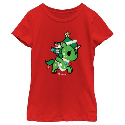 Girl's Tokidoki Christmas Evergreen T-shirt : Target