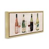Stupell Industries Various Wine & Champagne Bottles Floating Frame Canvas Art, Gold, 25" x 11" - 2 of 4