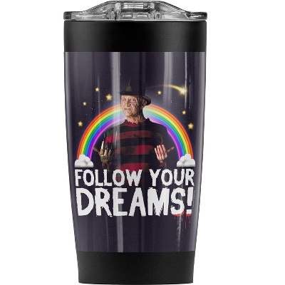 Friday The 13th Follow Your Dreams Steel Tumbler 20oz Coffee Travel Mug
