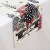 Unique Bargains Table Runner Rectangular Winter Christmas Pattern 3 Linen Colorful 1 Pc - 3 of 3
