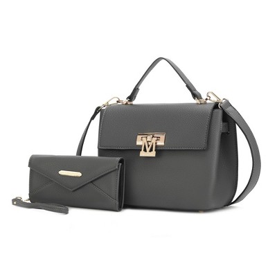 MKF Collection Hadley Women’s Satchel Bag with Wristlet Wallet by Mia K