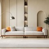 Gaoyangjiaju 111.81 in. Removable and Washable Cotton and Linen Fabric 4-Seater Rectangular Sofa - 3 of 4