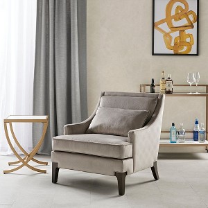 CAVINAS Polyester Fabric Accent Chair with Lumbar Pillow,Modern Cozy Upholstered Living Room Chairs,Reading Chairs for Living Room - 1 of 4
