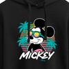 Women's - Disney - Mickey Sunset Shades Cropped Graphic Hoodie - 2 of 3