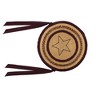 Potomac Jute Applique Star Chair Pad 15 inch Diameter Set of 6 - 3 of 3