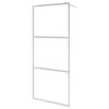 VidaXL Walk-in Shower Wall with Whole Frosted ESG Glass 55.1 in.x76.8 in. - 2 of 4