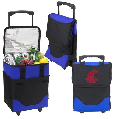 NCAA Washington State Cougars Folding Rolling Soft Sided Cooler - 32 Can