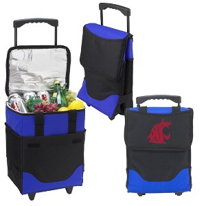 NCAA Washington State Cougars Folding Rolling Soft Sided Cooler - 32 Can - 1 of 4