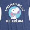 Girls' - Peanuts - You Had Me At Ice Cream Fit & Flair Cap Sleeve Dress - 2 of 4