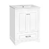 YOOCOZZ 24'' Freestanding Bathroom Vanity with Ceramic Sink,Silver Handles and Soft Closing Doors - 2 of 4