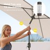 Sonkuki 6.5 FT Outdoor Patio Umbrella Market Table Umbrella With a Crank for Garden, Deck and Pool - 4 of 4
