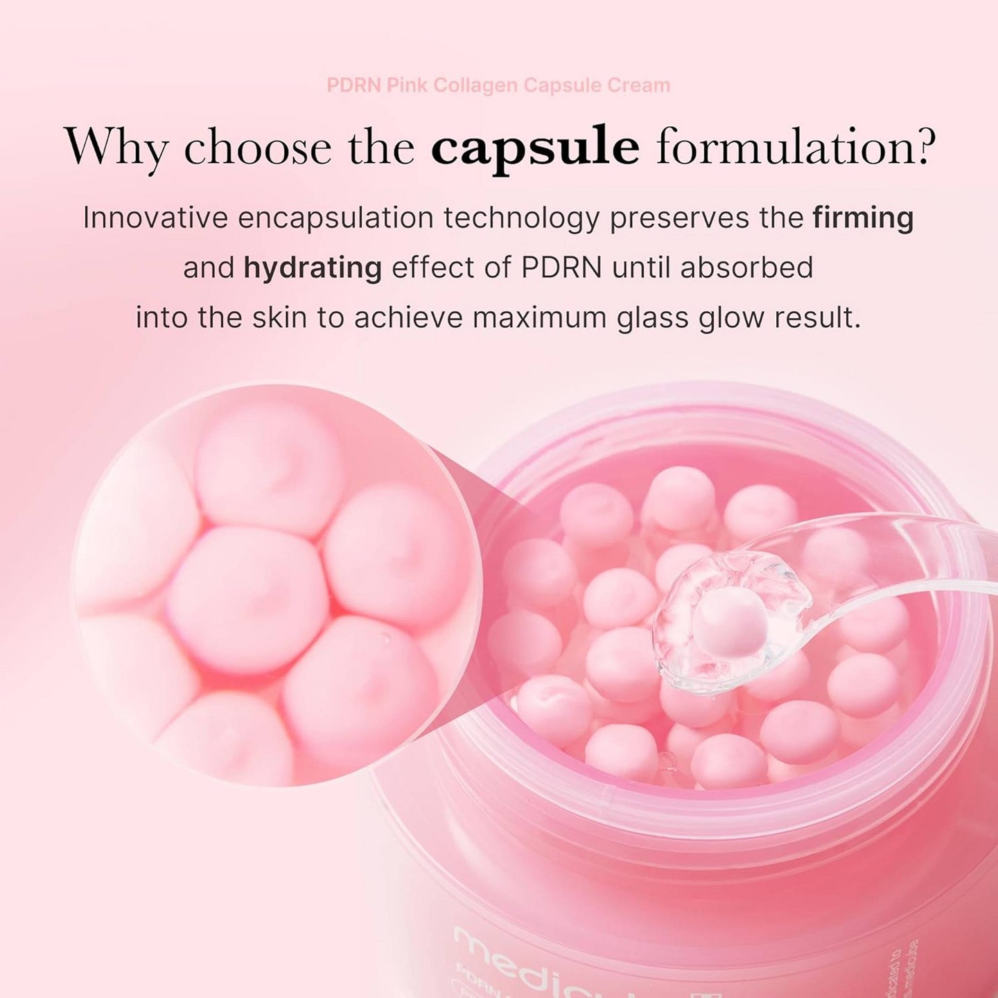 Крем с капсулами medicube Pdrn Pink Collagen Capsule, 1.94 oz, цвет: Розовый — фото 4
