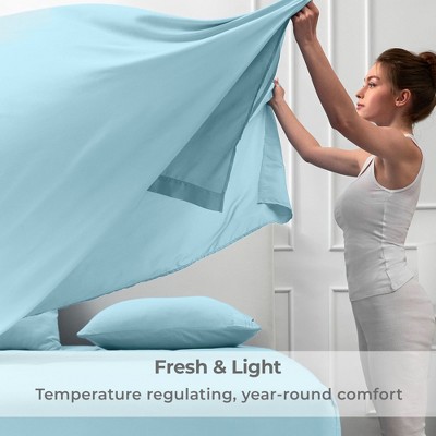 Aqua Queen Microfiber 4-Piece Sheet Set