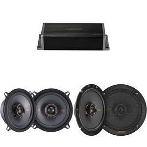 Kicker 47KEY2004 4-Channel DSP Smart Amp w/ 51KSC 6.75" & 5.25" Audio Upgrade Bundle - 1 of 4