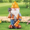 Collections Etc Hand-Painted Construction Worker Gnome Decorative Statue - 2 of 2