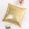 PiccoCasa Decors Sequin Throw Pillow Covers Shiny Sparkling Comfy Satin Cushion Covers - 3 of 4