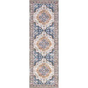 Nuloom Emi Traditional Spill Proof Treated Pet Friendly Premium Machine Washable Area Rug - 1 of 4
