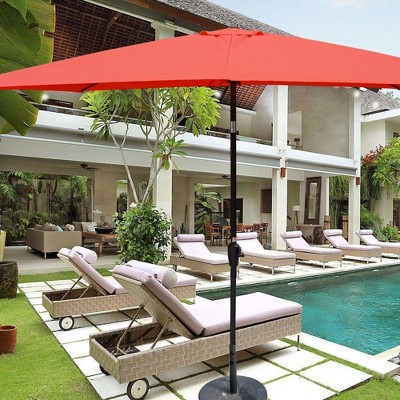 Maria 6x9 ft uv-cut Patio Cantilever Umbrella with Crank and Push Button Tilt without flap, Outdoor Furniture - Maison Boucle