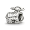 Black Bow Jewelry Sterling Silver Lamb Bead Charm - 3 of 4