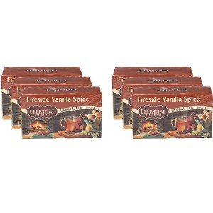 Celestial Seasonings Fireside Vanilla Spice Caffeine Free Herbal Tea - Case of 6 - 20 Bags - 1 of 2