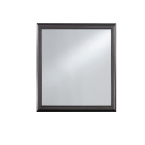 GlasFlength Decorative Wall Mirrors Square Accent Mirror Wall Mirror Polished Mirror Decorative Mirror for Living Room, Gray, 38.19"*0.87"*38.19" - 1 of 4