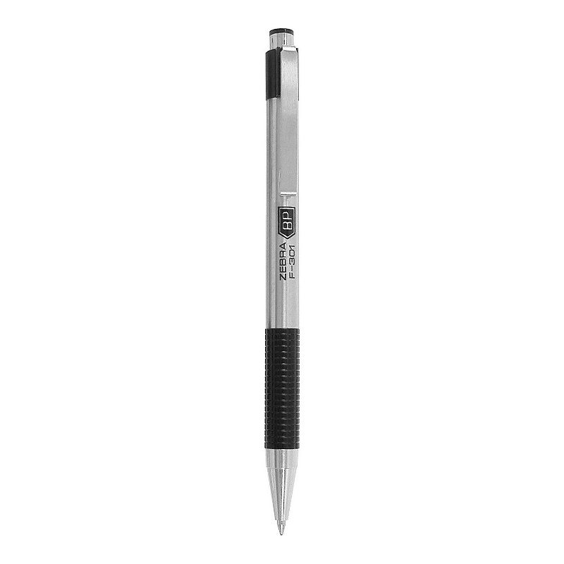 Zebra Pen F-301 Stainless Steel Retractable Ballpoint Pen 521182, 2 of 6