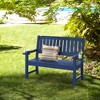 Arceso Outdoor Bench, 2-Person HDPS Garden Bench, Outdoor Benches Weatherproof, All-Weather Fade/Rot Resistant Patio Bench. - 4 of 4
