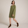 Lands' End Women's Fuzzy Bow Back Mini Sweater Dress - 4 of 4