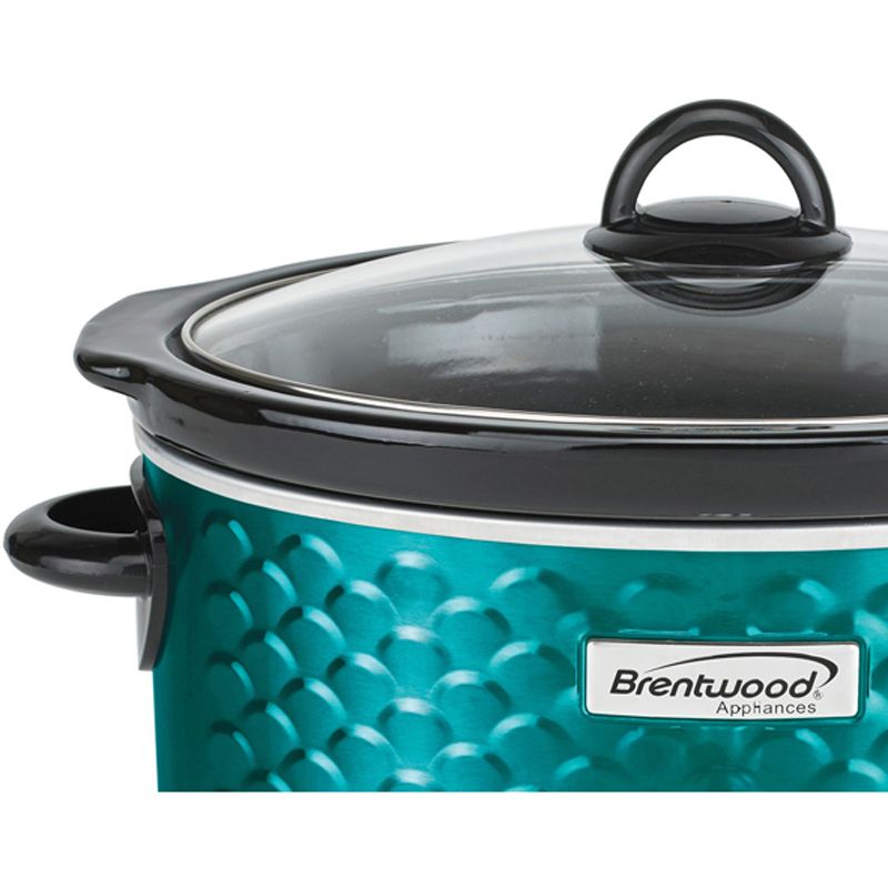 Brentwood 4.5-Quart Scallop Pattern Slow Cooker, 2 of 9