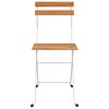 vidaXL Folding Bistro Chairs 4 pcs Solid Wood Acacia and Steel - 4 of 4