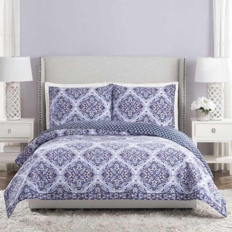 King Regal Rosette Pillow Sham Purple - Vera Bradley, 3 of 5