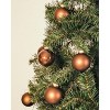 Aoibox Brown Glass Christmas Ball Ornaments 2.36 inch Set of 12 Durable Hanging Balls for Tree Decoration Holiday Halloween Xmas - 3 of 4