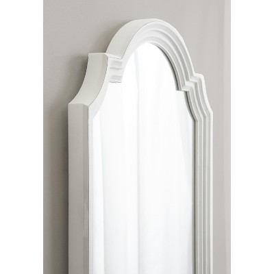 Fairbourne Rustic Gray Full-Length Rectangular Wood Wall Mirror