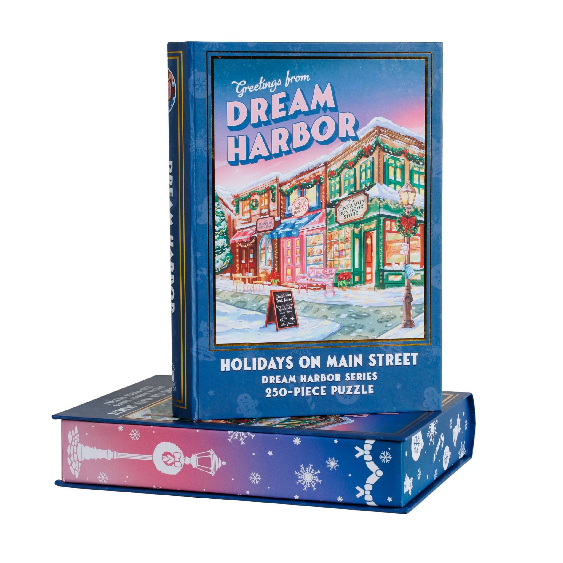 Dream Harbor Holidays on Main Street Puzzle - 250pc