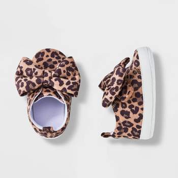 Baby Girls' Leopard Bow Sneakers - Cat & Jack™