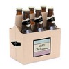 Big Dot of Happiness Mommy's First Milestones - Decorations for Women - 6 Beer Bottle Label Stickers and 1 Carrier - 2 of 4