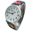 Olivia Pratt Big Dial Easy Reader Watch Abstract Elastic Stretch Band Wristwatch Women Watch - 3 of 3