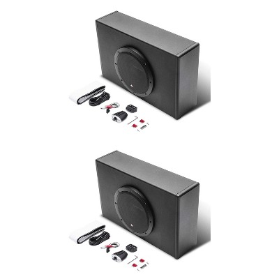 Rockford Fosgate P300-8P Punch 8 inch 300 Watt Powered Ported Subwoofer Enclosure System (2 Pack)