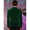 INSPIRE CHIC Men's Slim Fit One Button Shawl Lapel Wedding Tuxedo Velvet Blazer - 3 of 4