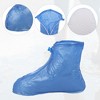 Unique Bargains Waterproof Reusable Rain Shoe Covers Ankle high top Boots Non-Slip Pair - 3 of 4