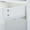 Resenkos Filing Stroage Cabinets,File Stroage Cabinet, Mobile Storage Cabinet Organizer with Drawer and Cabinet, Printer Stand with Castors, White - 2 of 4