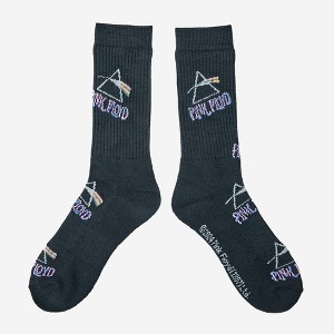Men's Pink Floyd Athletic Crew Socks - Black 6-12 - 1 of 2