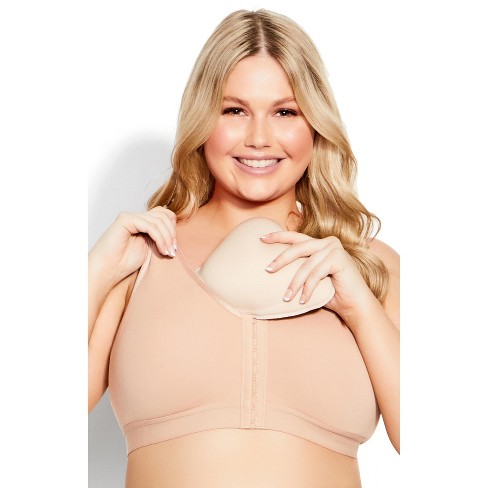 AVENUE BODY | Women's Plus Size Full Coverage Wire Free Bra - beige - 42DDD