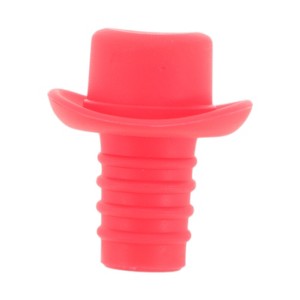 Unique Bargains Hat-Shaped Wine Stopper Silicone 1.61"x1.61"x1.85" 1 Pc - 1 of 3