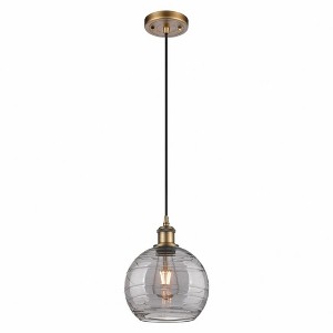 Ballston - 1 Light Athens Deco Swirl Mini Pendant In IndustrialStyle-10 Inches Tall and 8 Inches Wide - 1 of 1