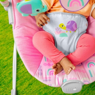 Bright Starts Pink Paradise Vibrating Bouncer : Target