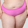 Curvy Couture Women's Mesh High Cut Brief Panty Sunset Glow - 3 of 4