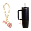 Unique Bargains Heart Bow Water Cup Pendant 1 Pc - 3 of 4