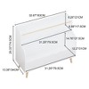 SeaCamel White Kids Book Organizer - Toy Storage Cabinet & Children Bookcase for Bedroom/Playroom - 3 of 4